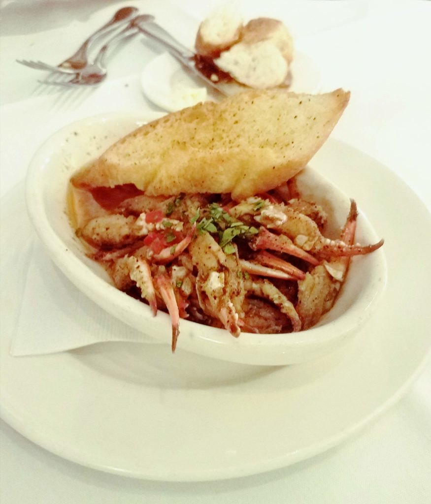 image of CRAB CLAWS BORDELAISE at Palace Cafe in New Orleans